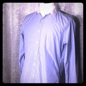 ☘️ J Crew-  Blue & White Dress Shirt